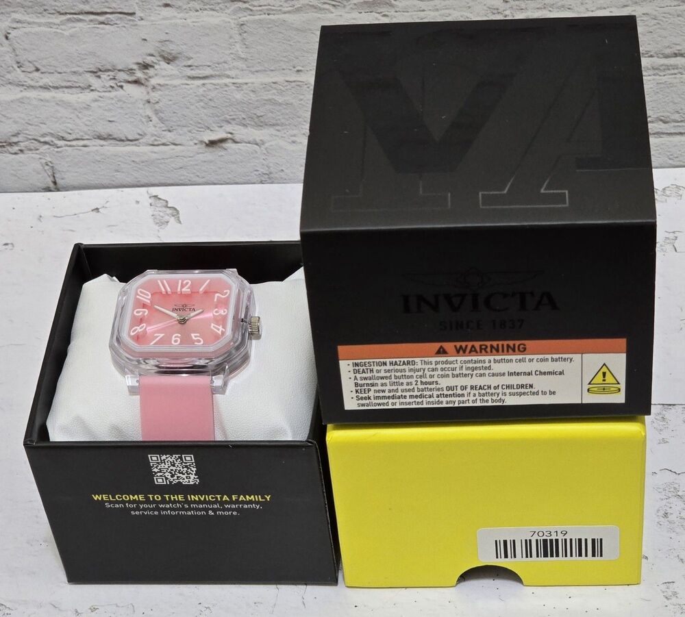 Women's Invicta Celestial Scalenon 39mm Watch Pink Dial Strap 70319 Band New - Picture 2 of 5